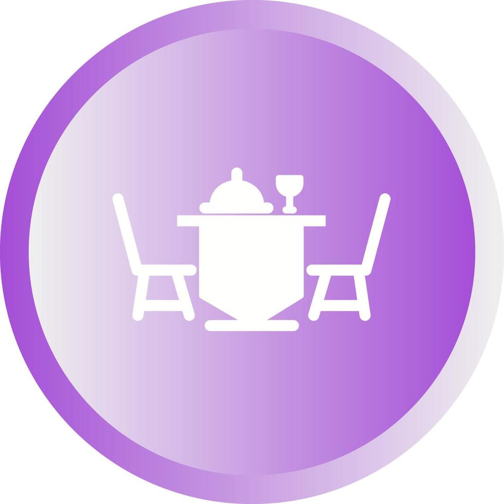 Dinner Table Vector Icon