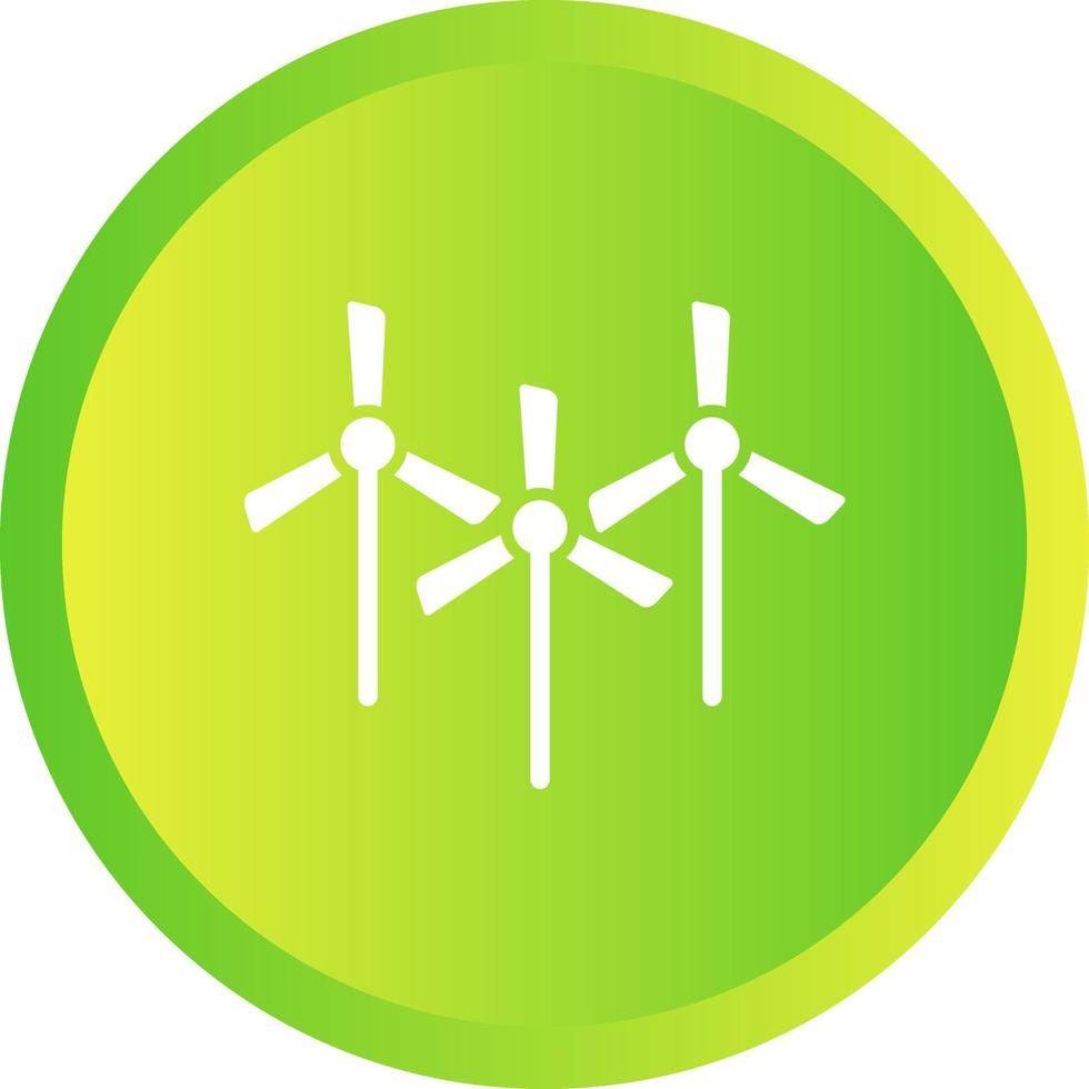 Multiple Windmills Vector Icon