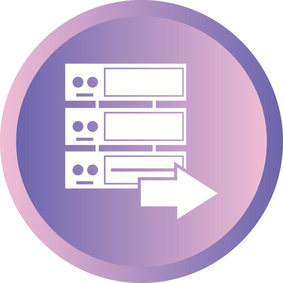 Beautiful Server Vector Glyph icon