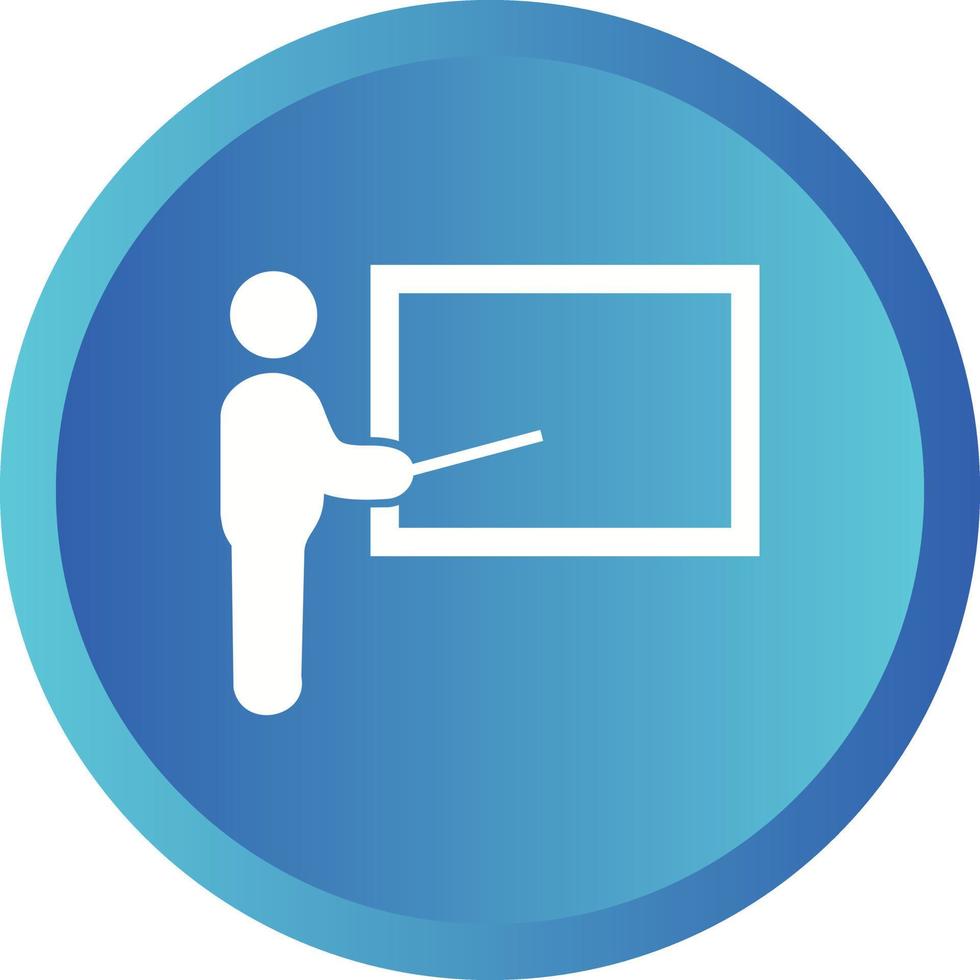 Beautiful Presentation Vector Glyph icon