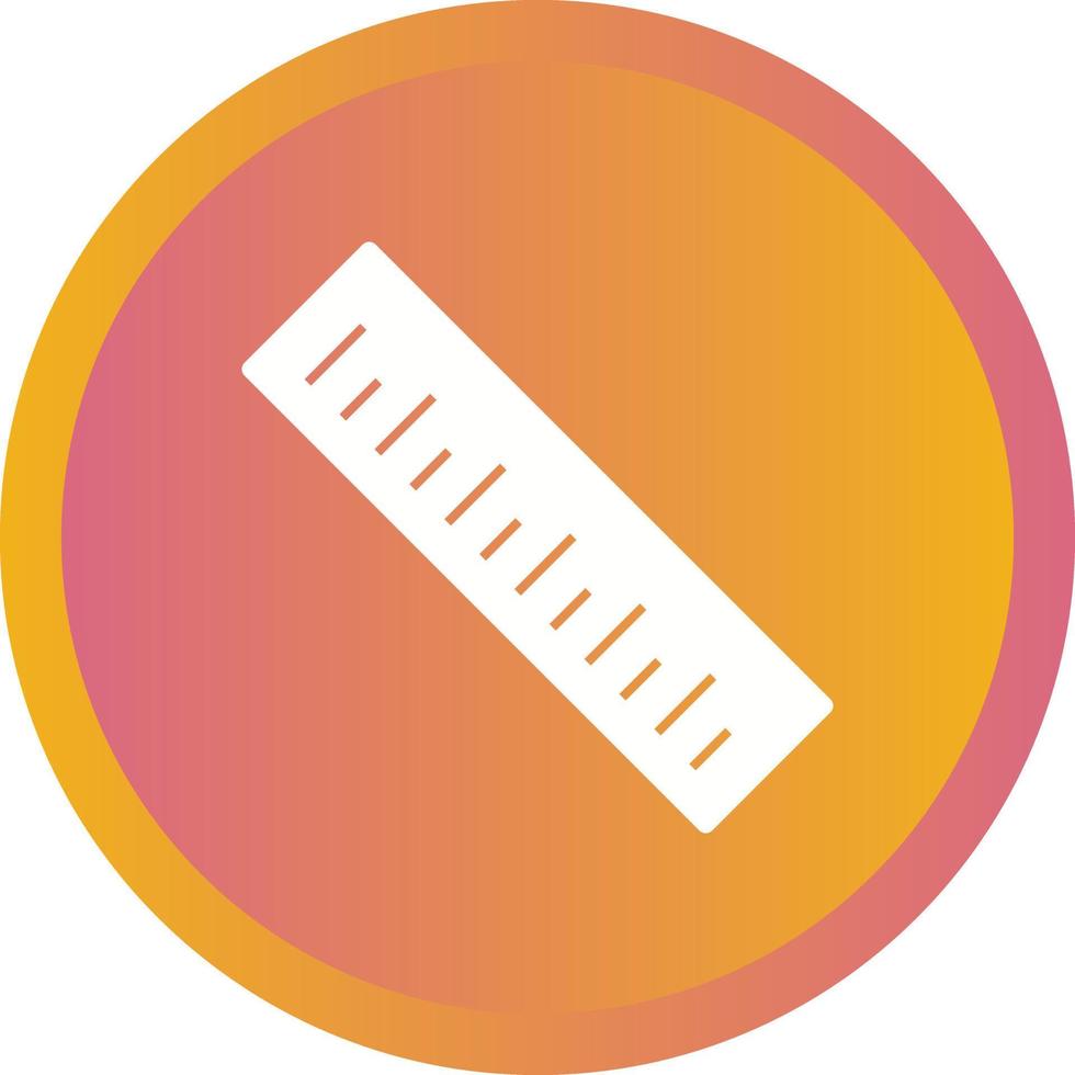 Beautiful Ruler Vector Glyph icon