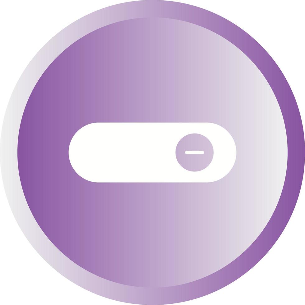 Beautiful Slide button Glyph Vector Icon
