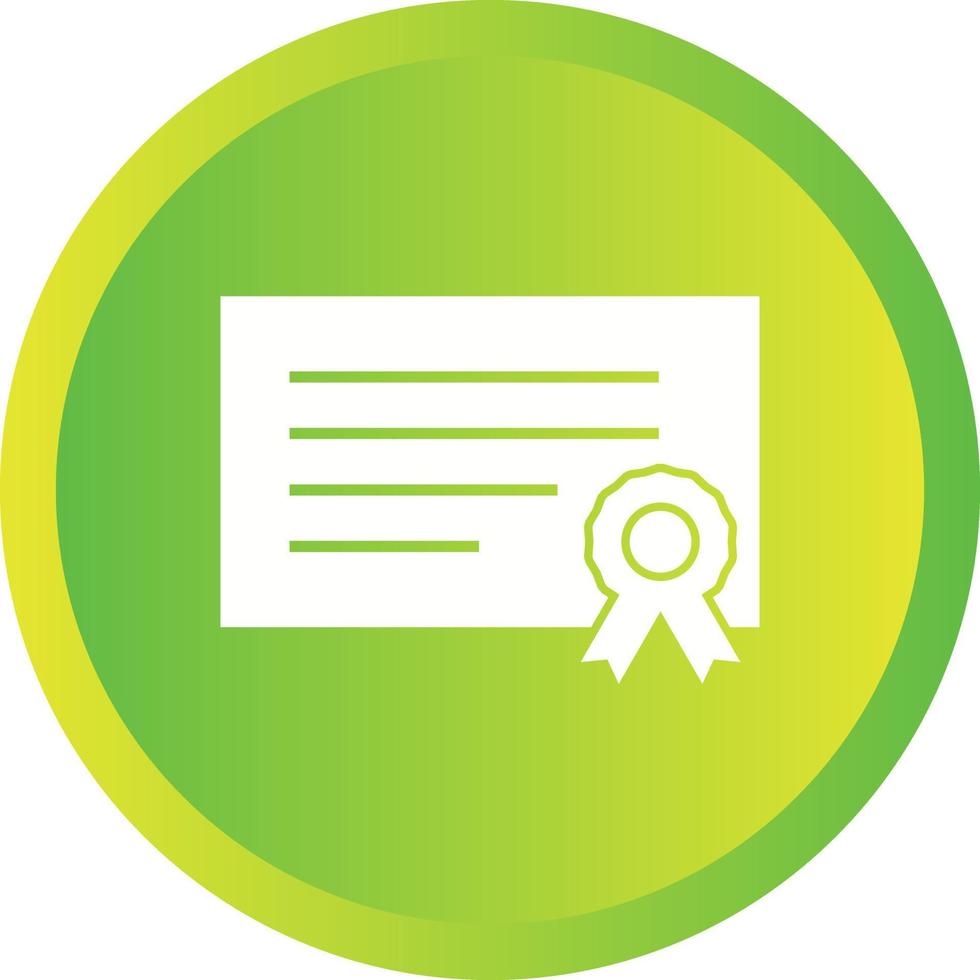 Beautiful Degree Glyph Vector Icon