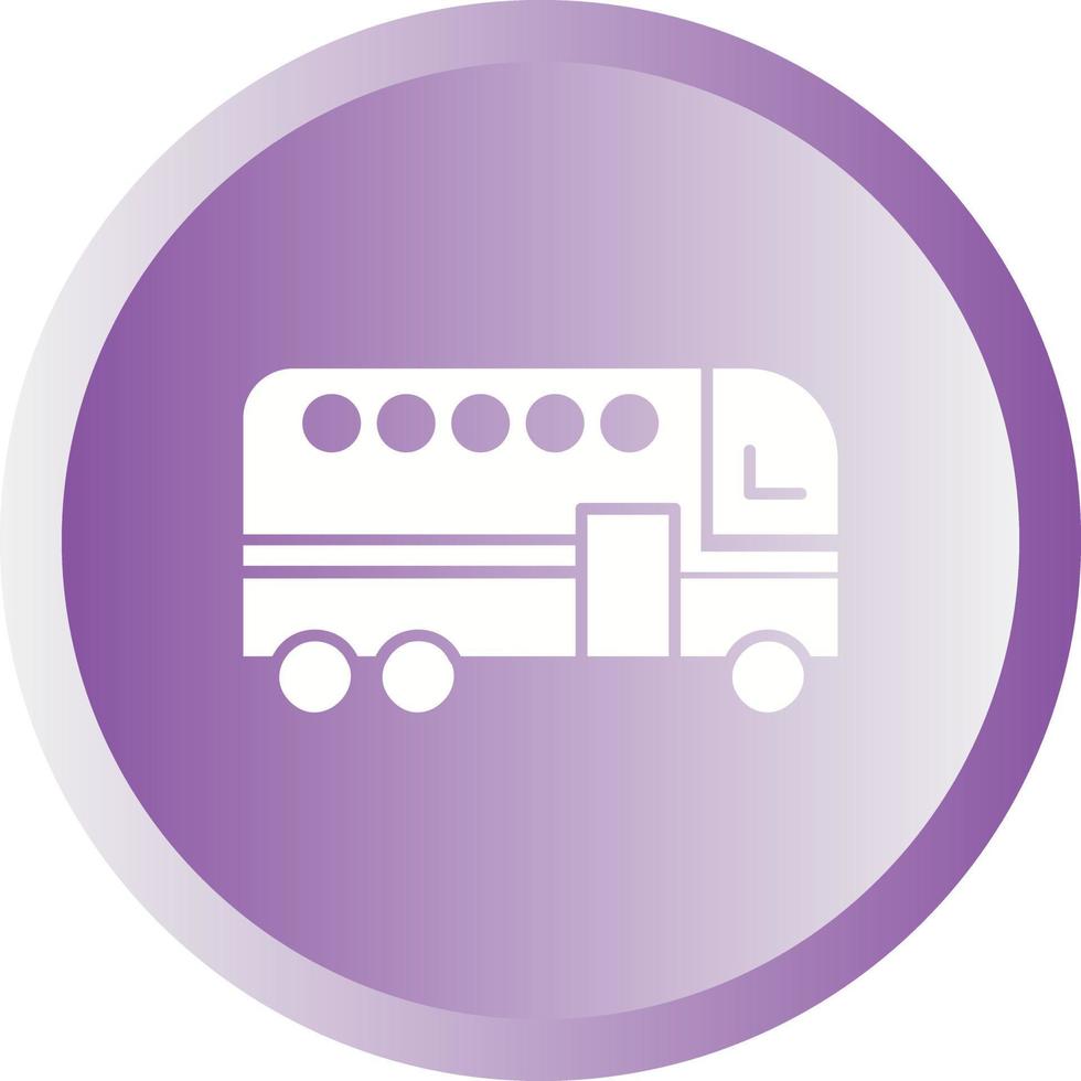 Beautiful Bus Vector Glyph Icon