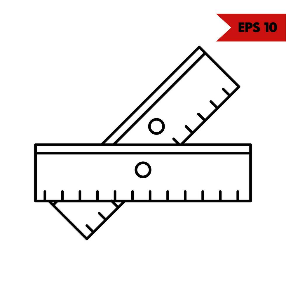 Illustration of ruler line icon 16934871 Vector Art at Vecteezy