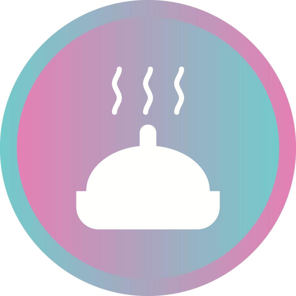 Beautiful Hot Food Glyph Vector Icon