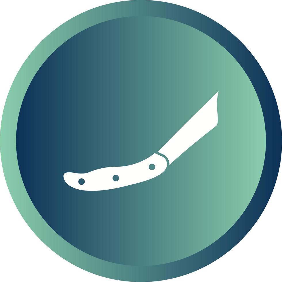 Beautiful Knife Glyph Vector Icon