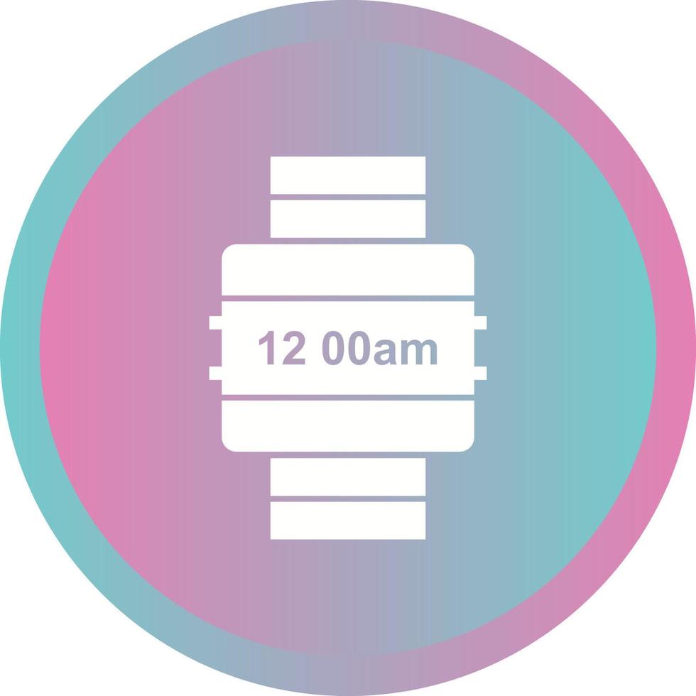 Beautiful Watch Glyph Vector Icon