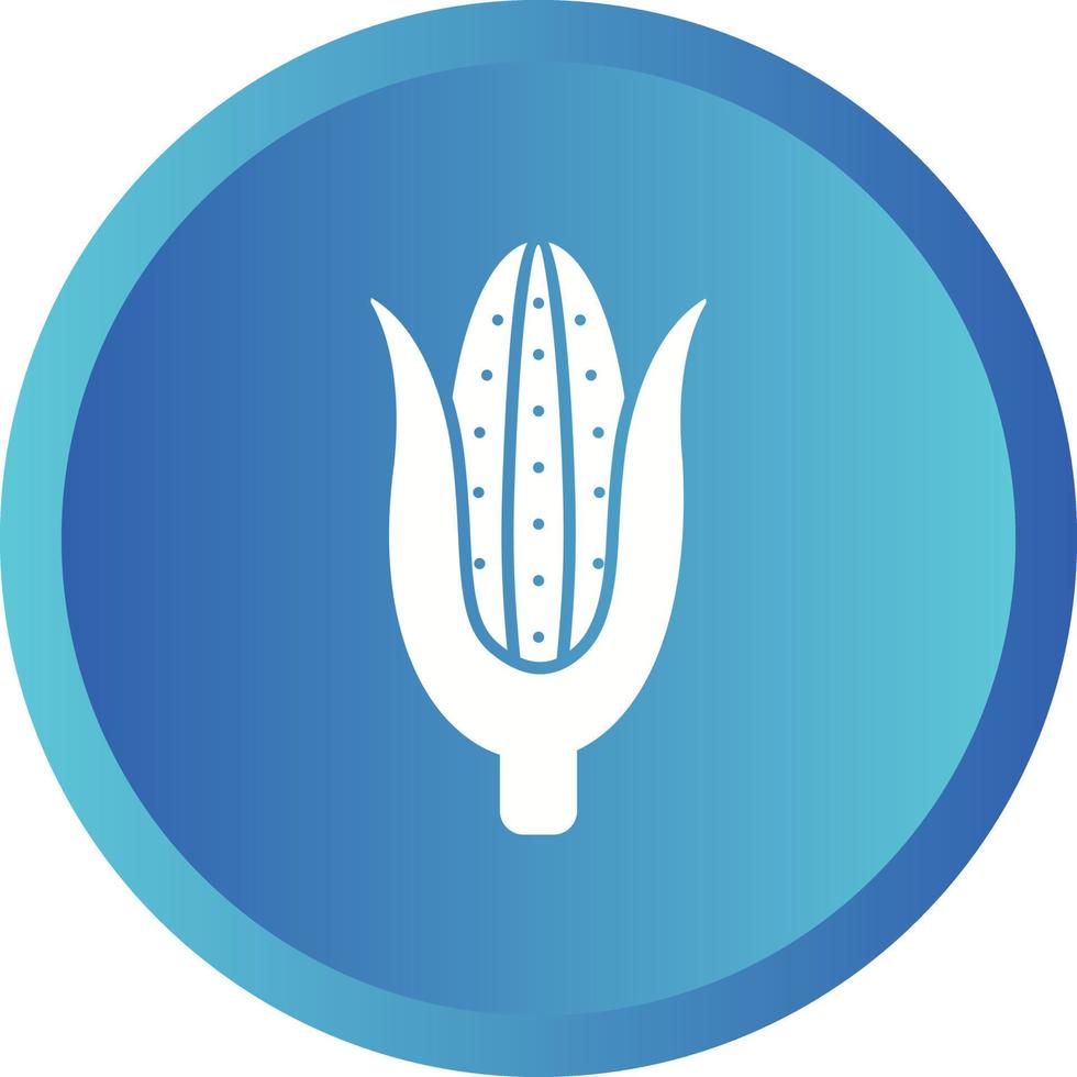 Beautiful Corn Glyph Vector Icon