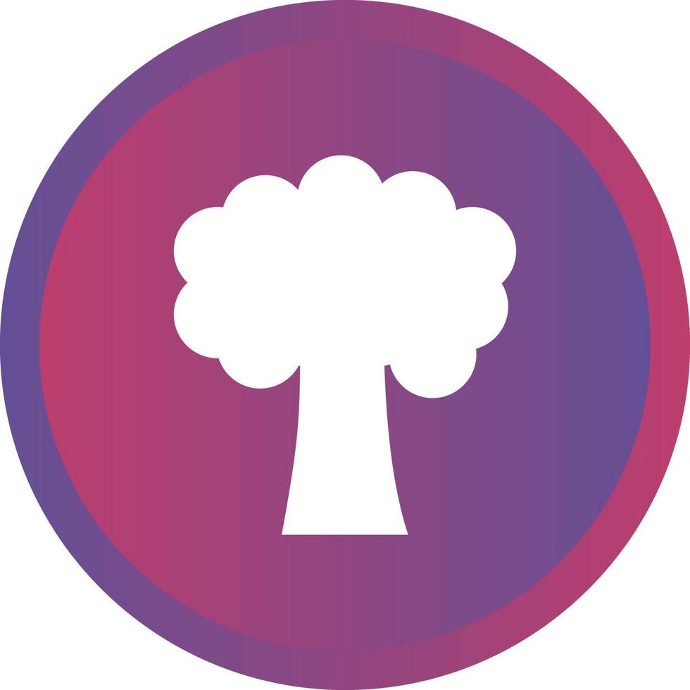 Beautiful Tree Glyph Vector Icon