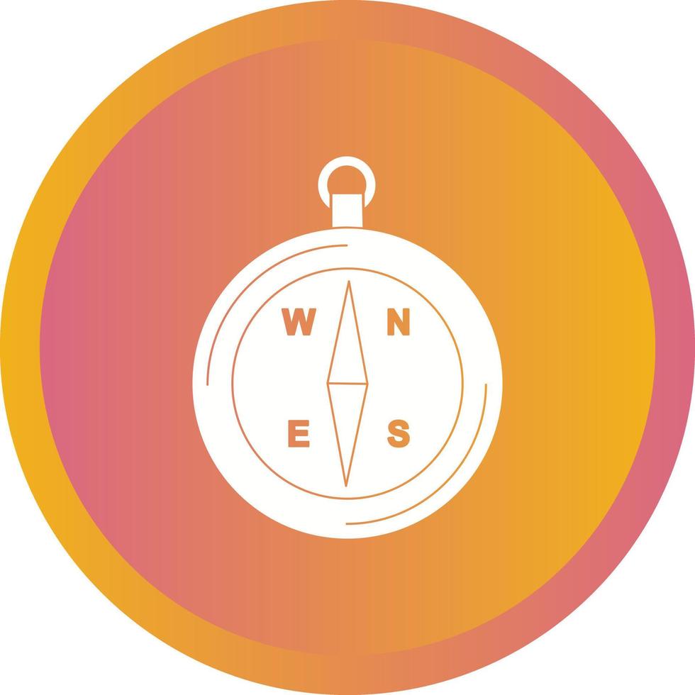 Beautiful Compass Vector Glyph icon
