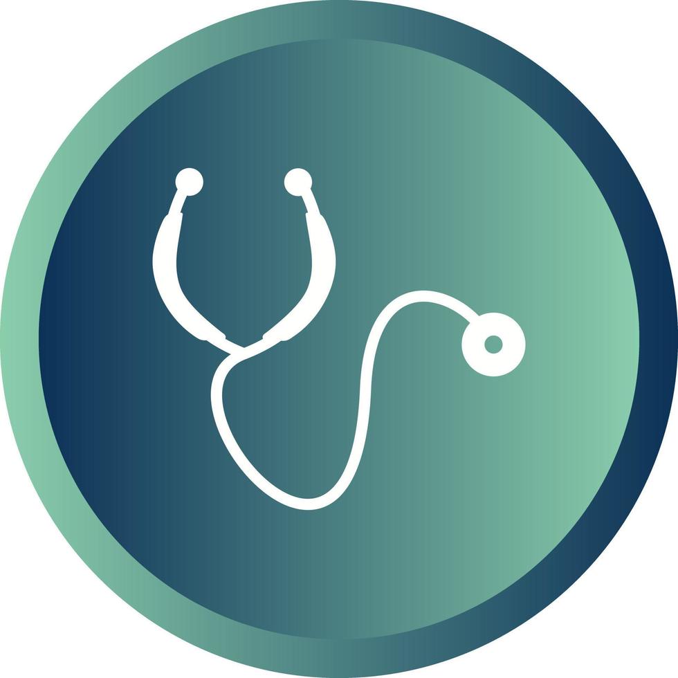 Beautiful stethoscope Vector Glyph icon