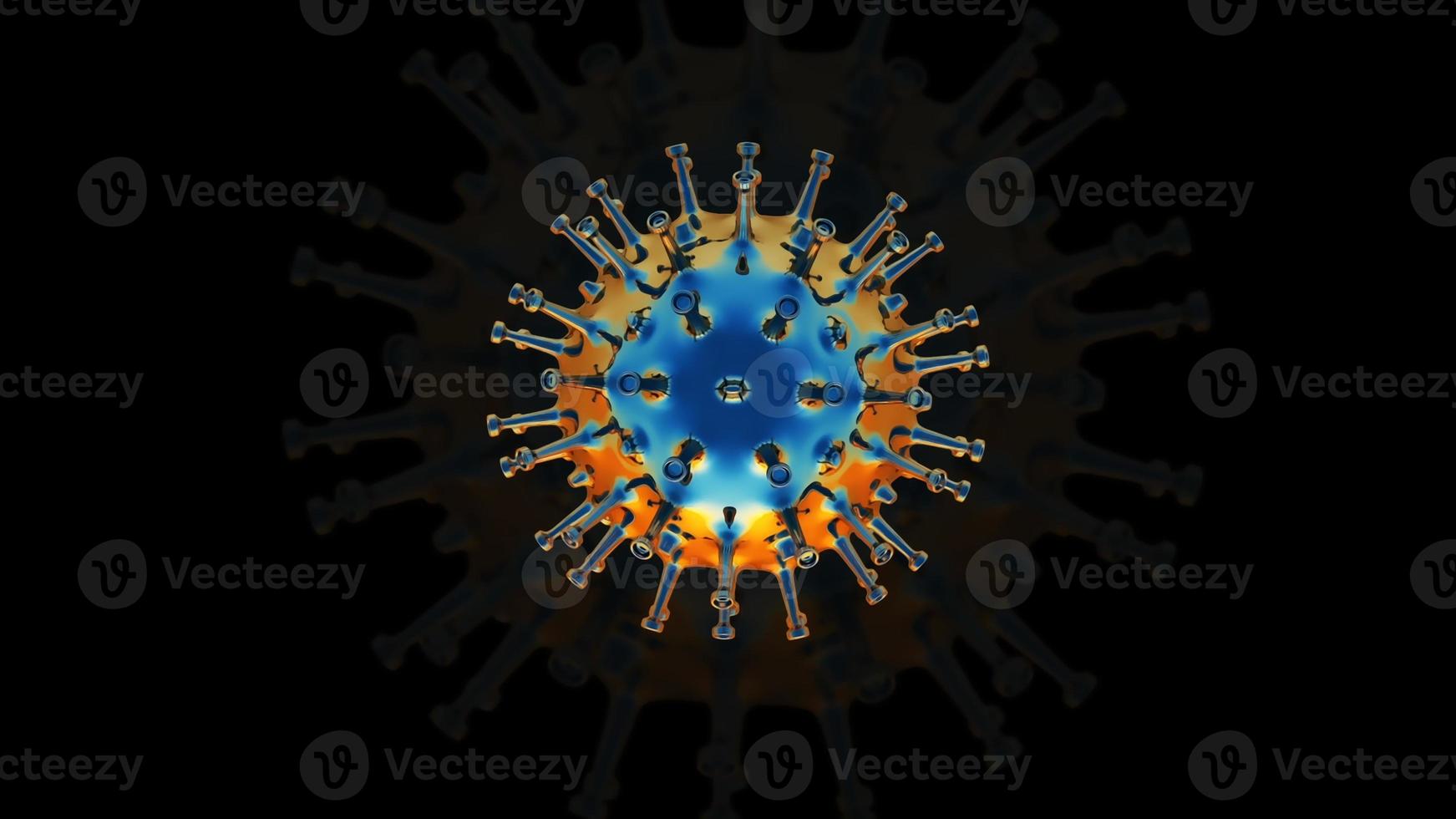 3D Rendering Corona Virus Covid-19 Pandemic photo