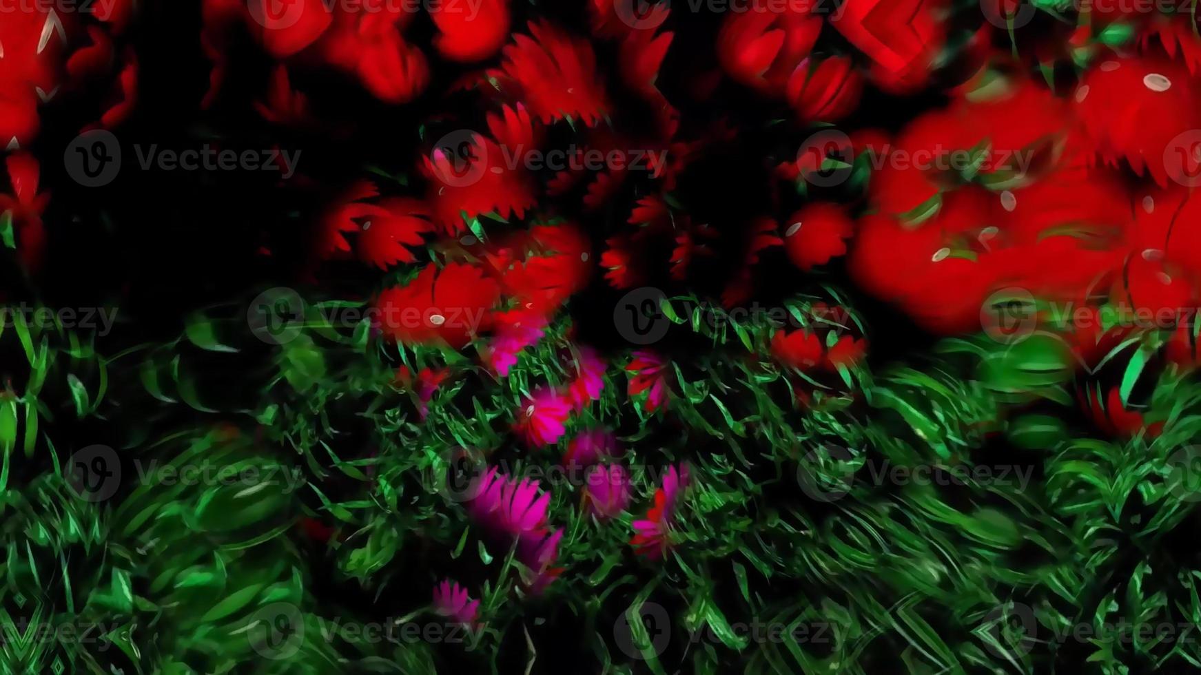 Botanical Bubbly Abstract Background Digital Rendering photo