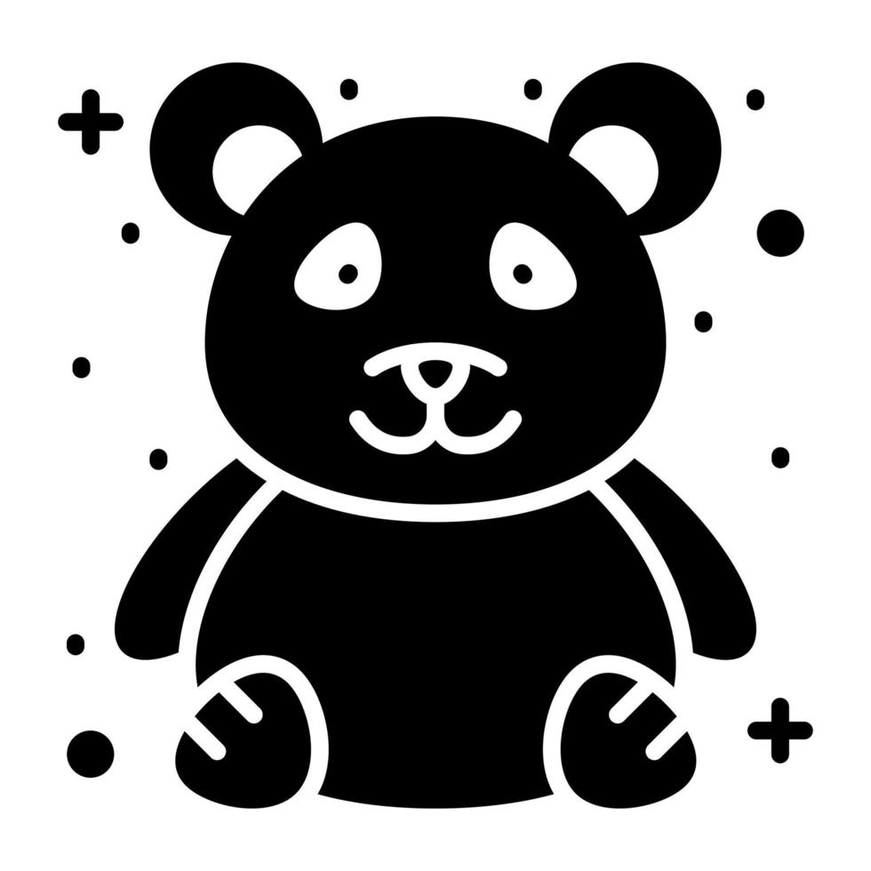 Panda vector design, modern and trendy style