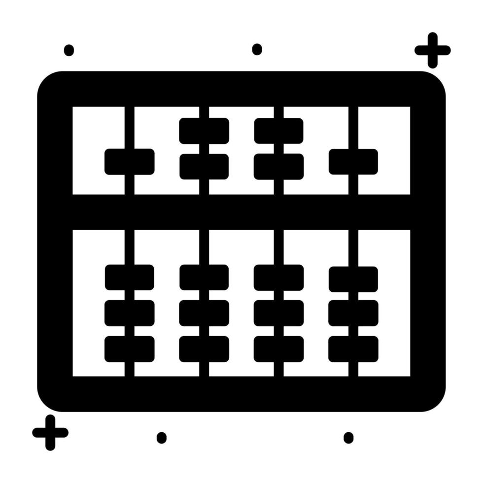 diseño vectorial amazon de abacus, icono de moda de contar cuentas vector