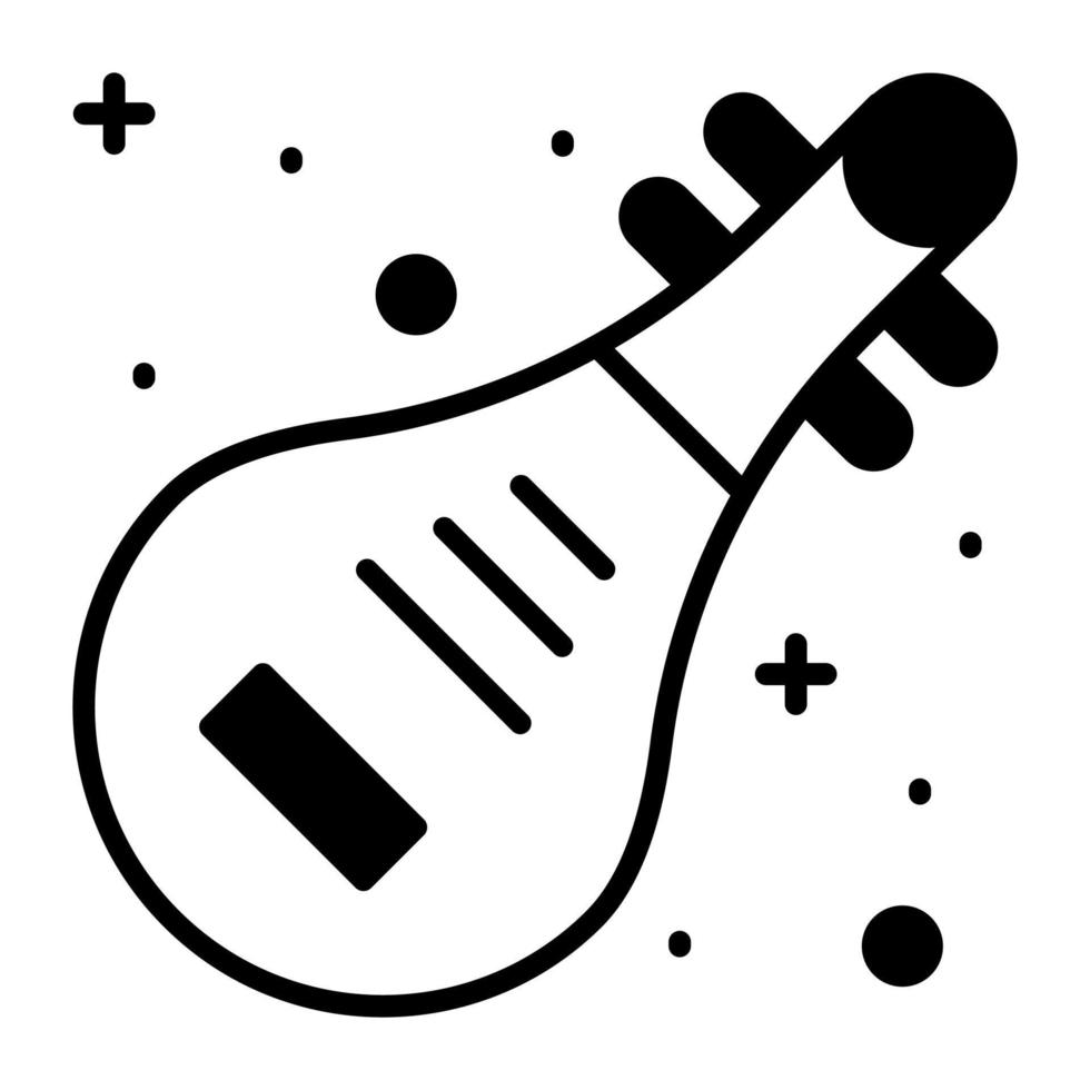 diseño de vector de instrumento musical aislado sobre fondo blanco