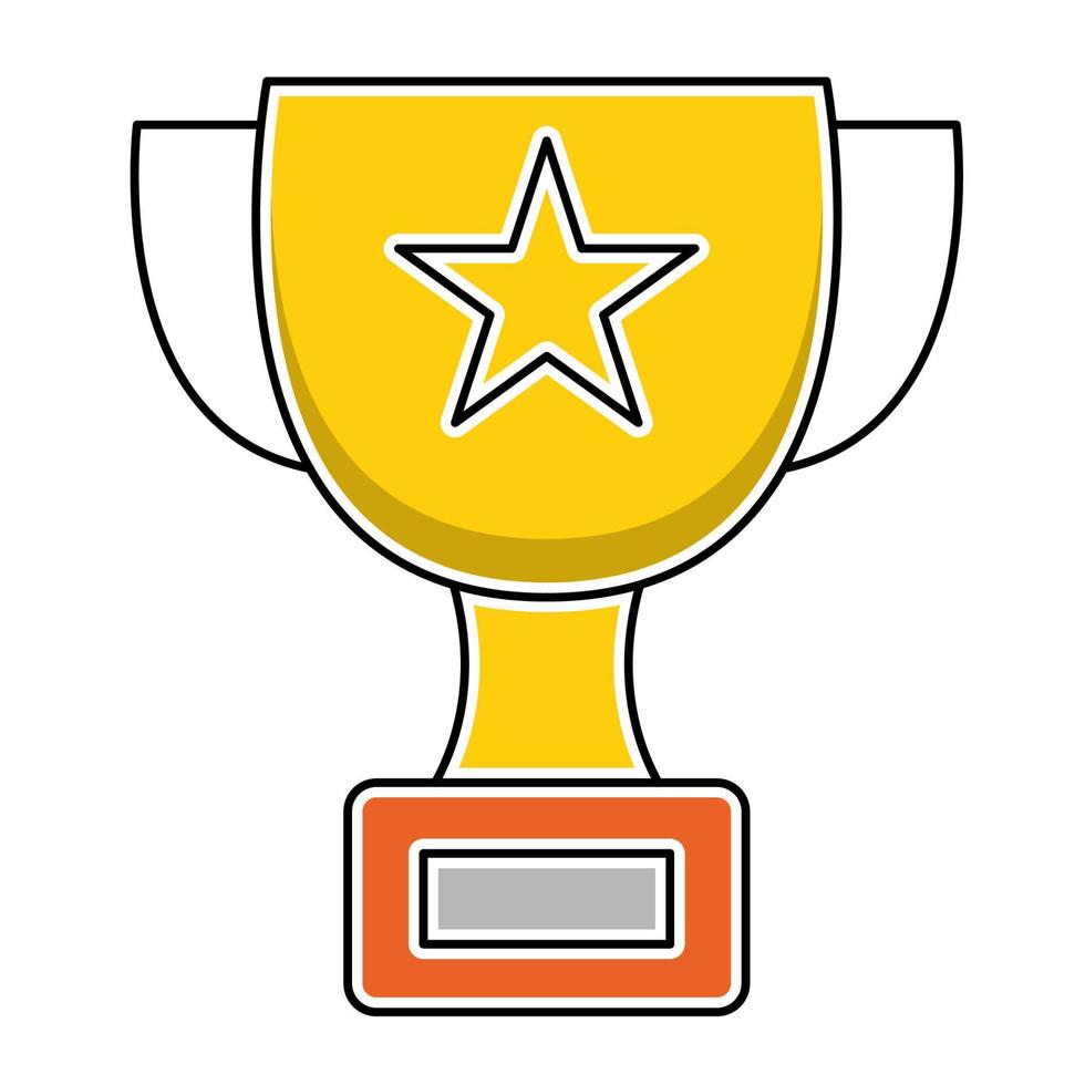 Trophy icon, suitable for a wide range of digital creative projects. vector