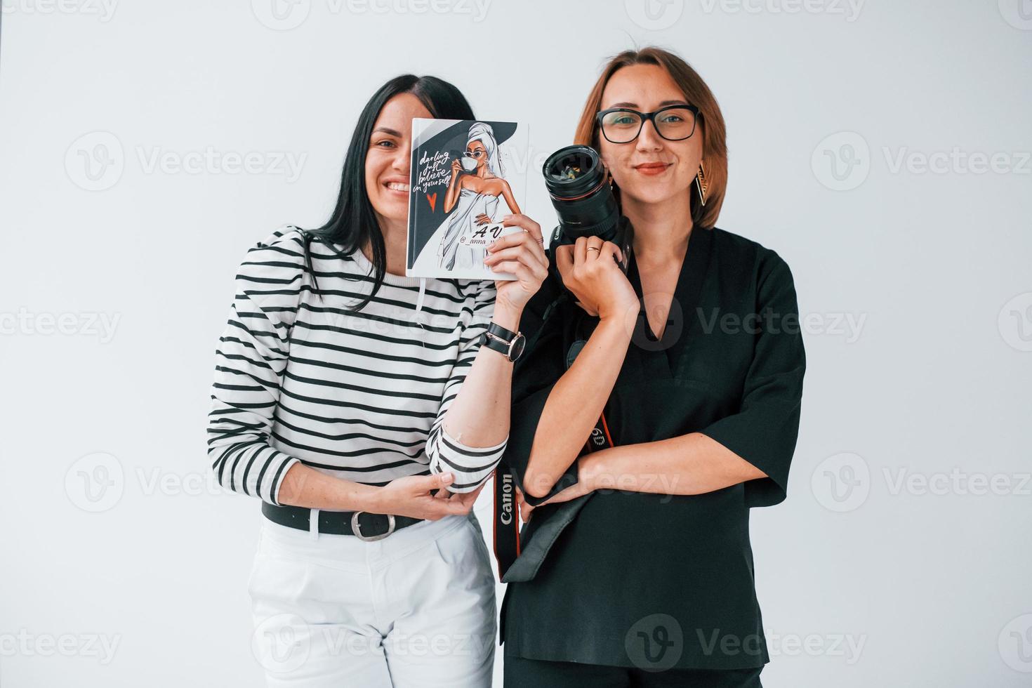 Female photographer and model photo