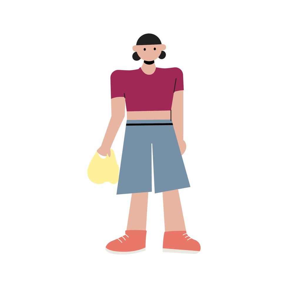 Cute Woman Illustration vector