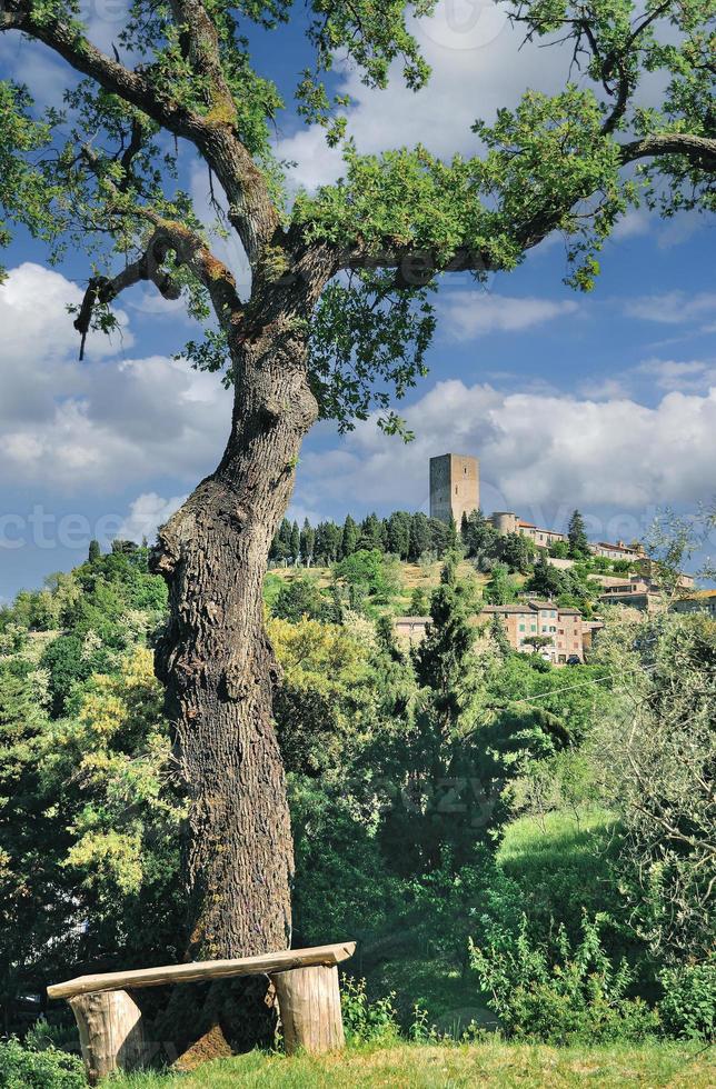 lugar idílico en montecatini val di cecina en toscana, italia foto