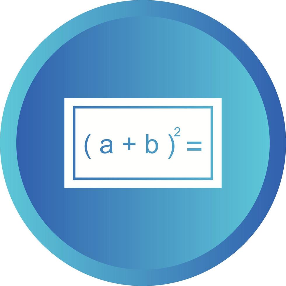 Beautiful Formula Glyph Vector Icon