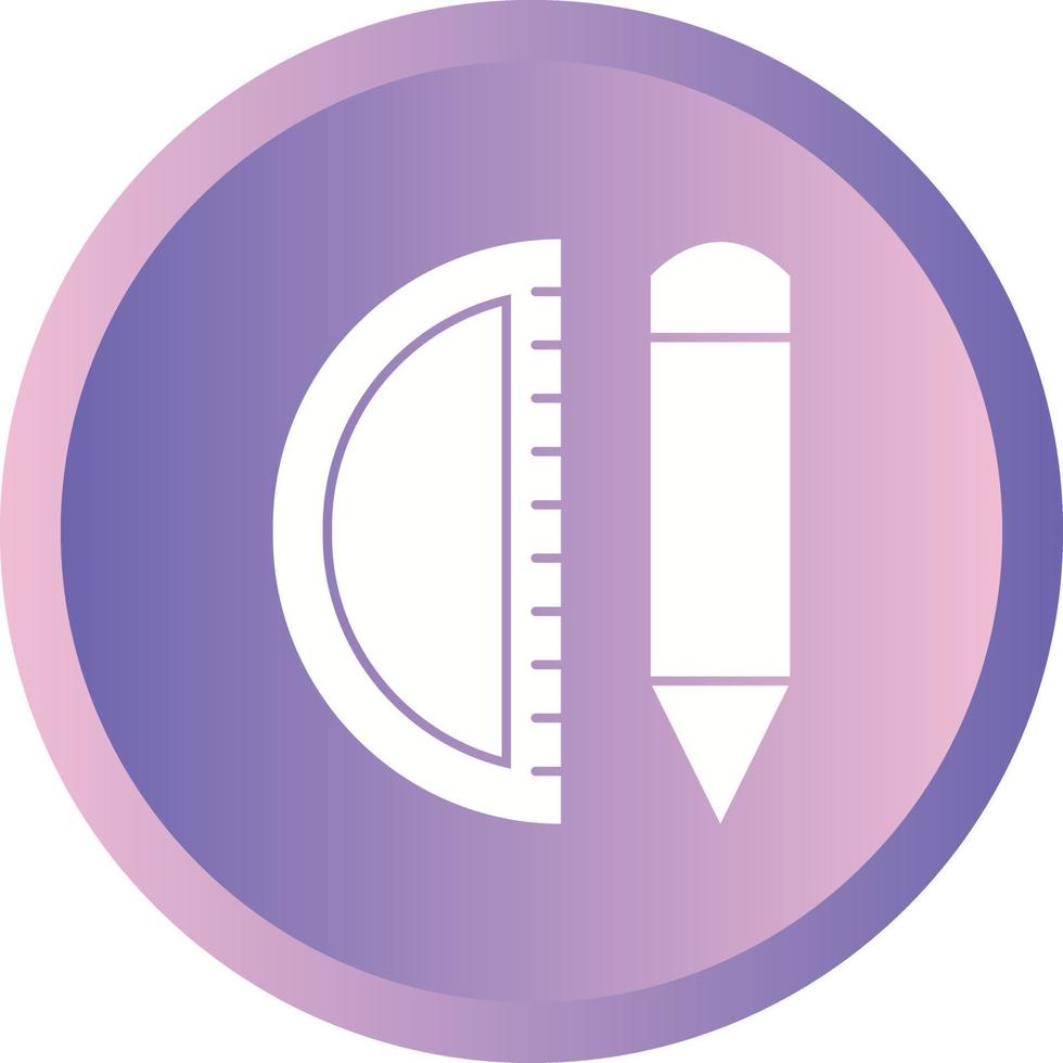 Beautiful Geometry Tools Glyph Vector Icon
