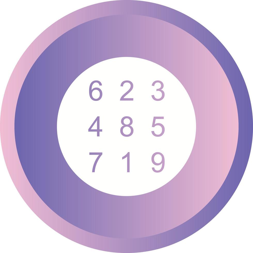 Beautiful Number Theory Glyph Vector Icon