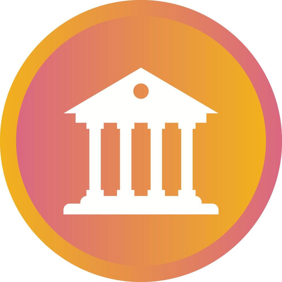 Beautiful Bank Vector Glyph icon