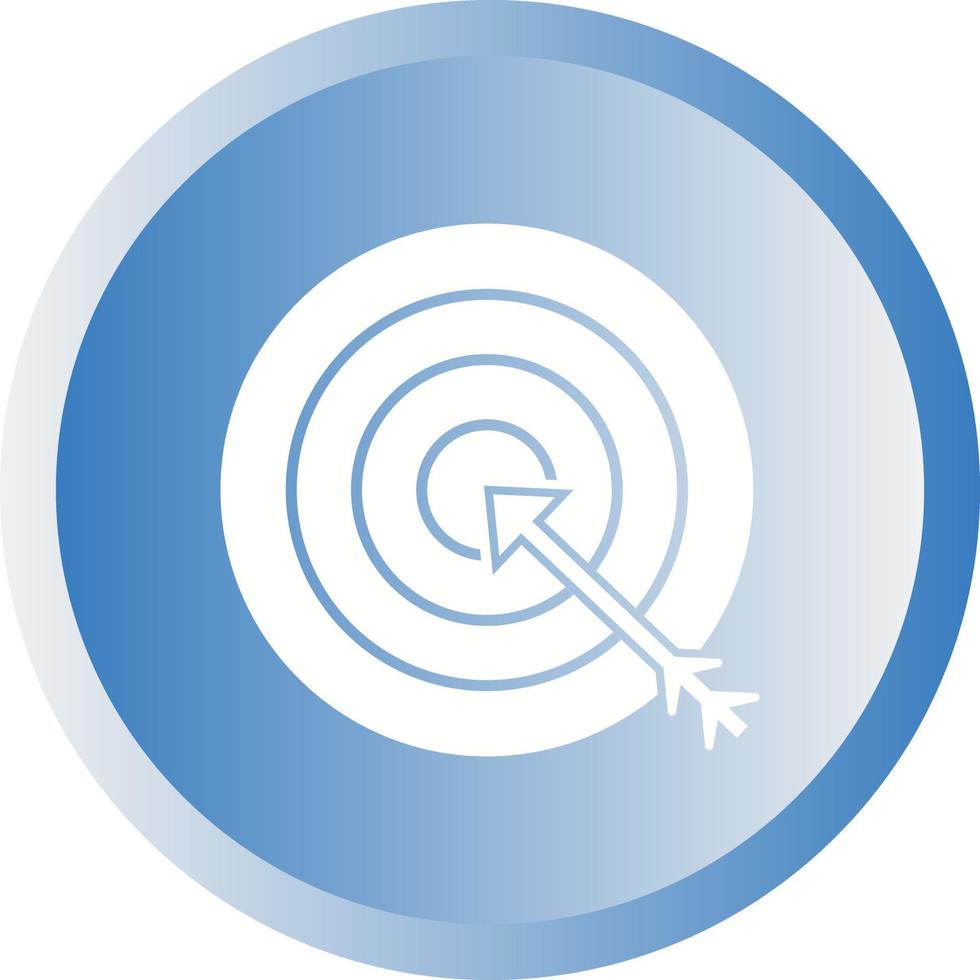 Beautiful Target Vector Glyph icon