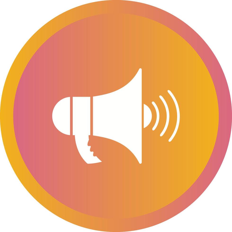 Beautiful Megaphone Vector Glyph icon