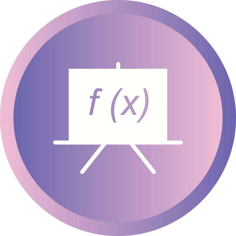 icono de glifo de vector de fórmula hermosa