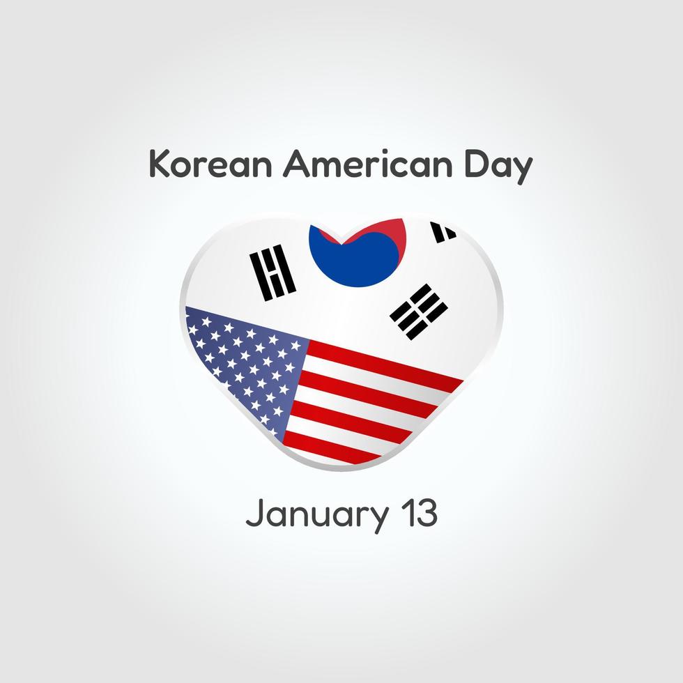 vector graphic of korean american day good for korean american day