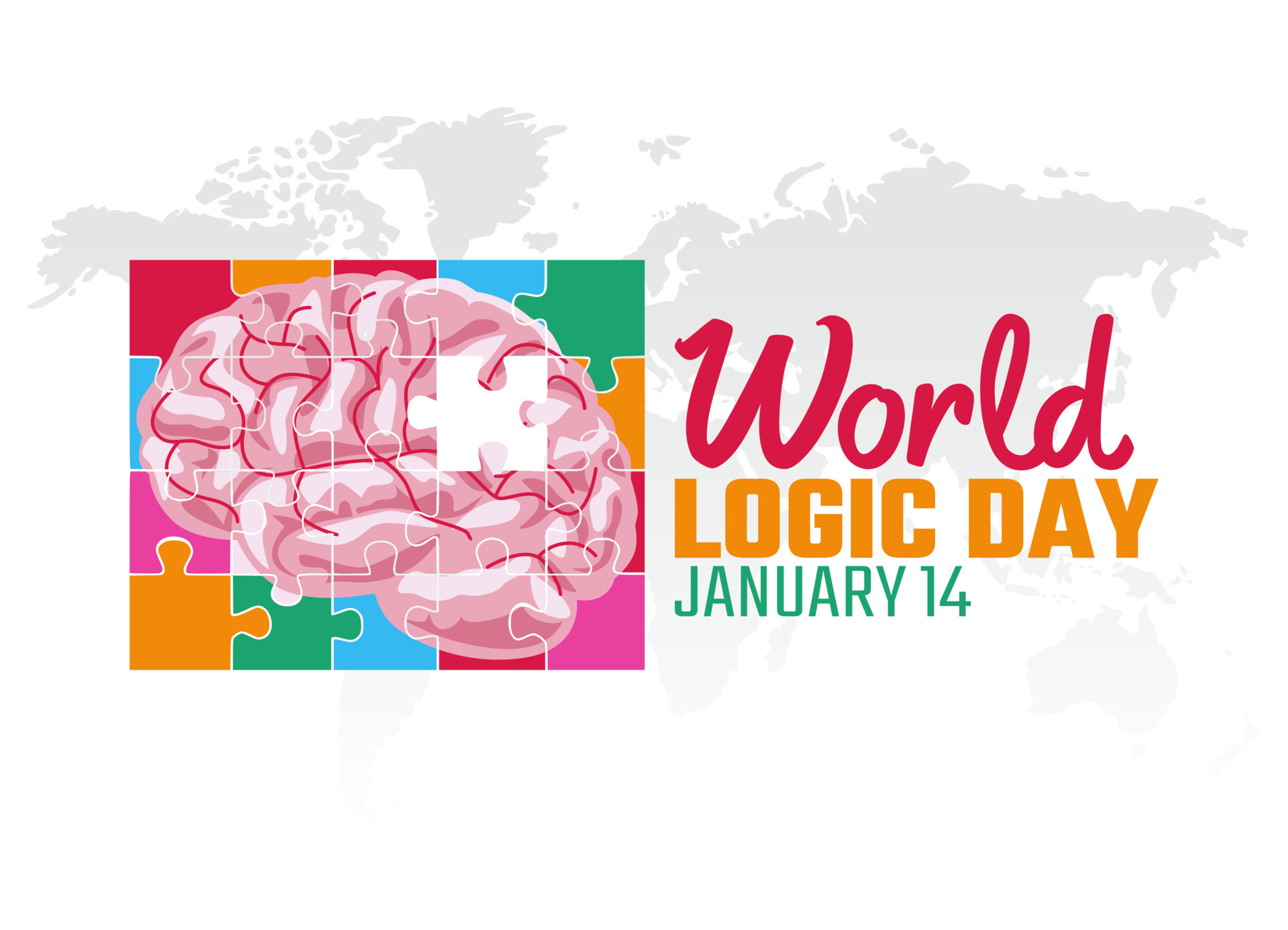 vector graphic of world logic day good for world logic day celebration