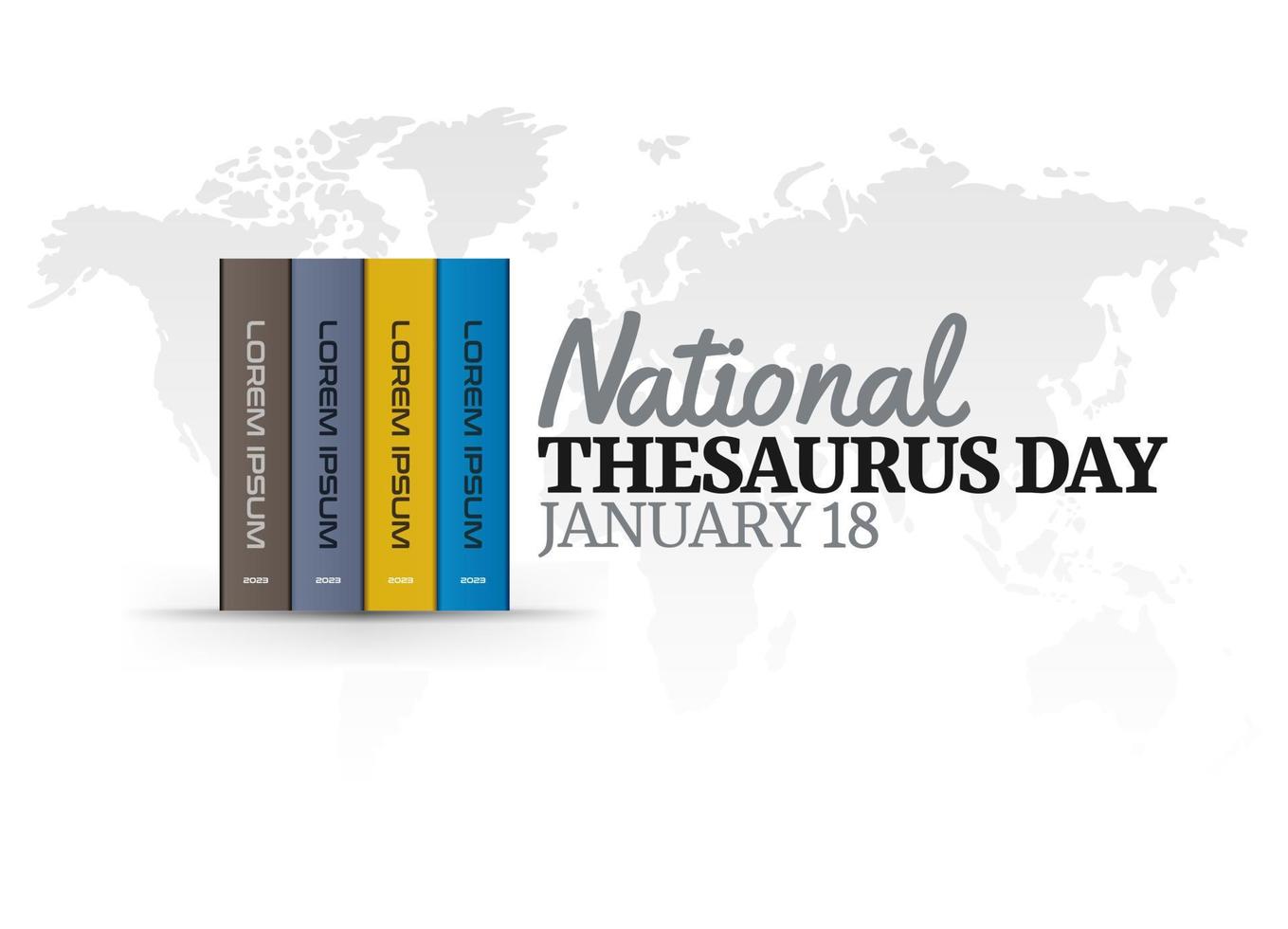 vector graphic of national thesaurus day good for national thesaurus