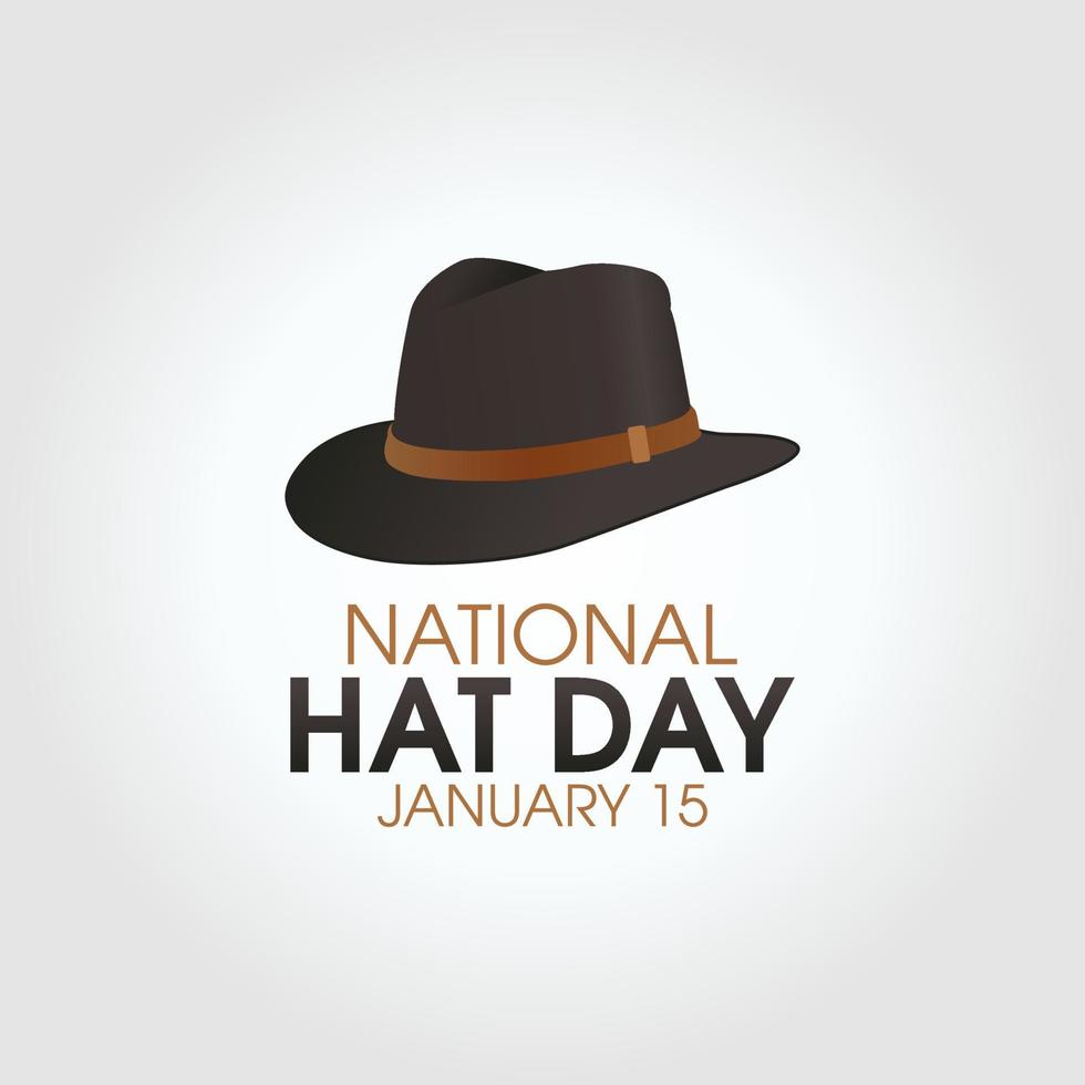 vector graphic of national hat day good for national hat day