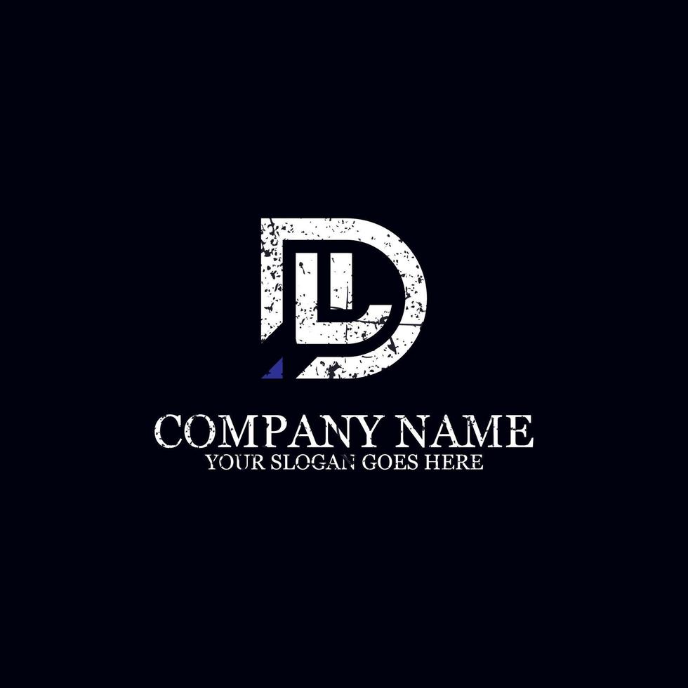 Initial Letter DL logo design vector, best for business logo brand vector