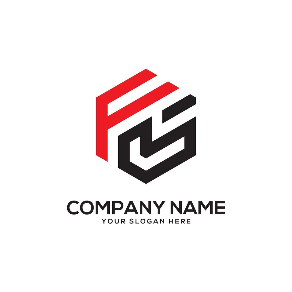 Monogram FL initial letter Logo Inspiration, F and L combination logo vector with hexagonal idea