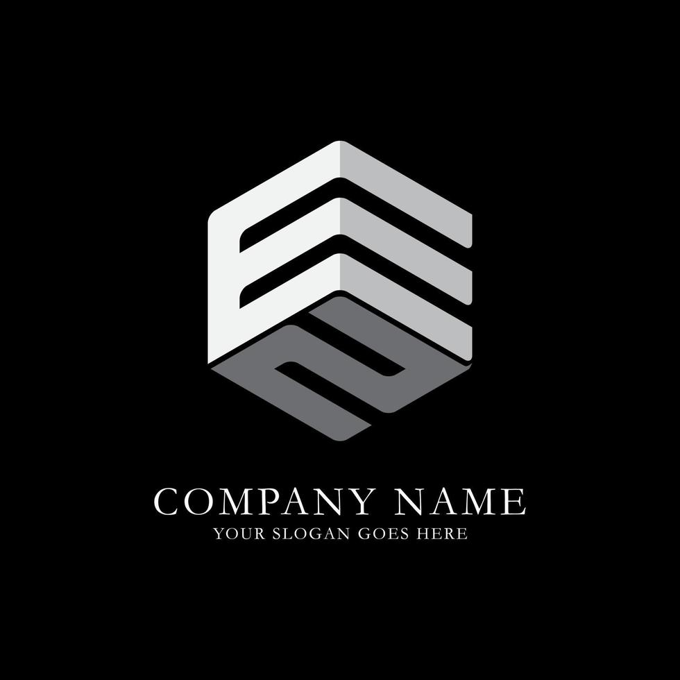 EZ hexagonal letter Logo Inspiration, E and Z combination logo vector with hexagonal idea