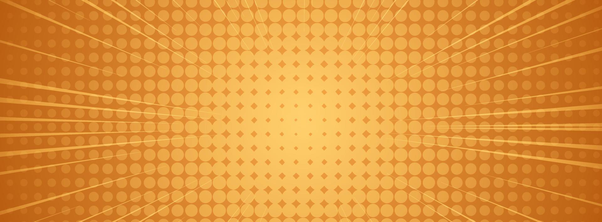 fondo de la bandera colorido efecto de semitono degradado naranja vector