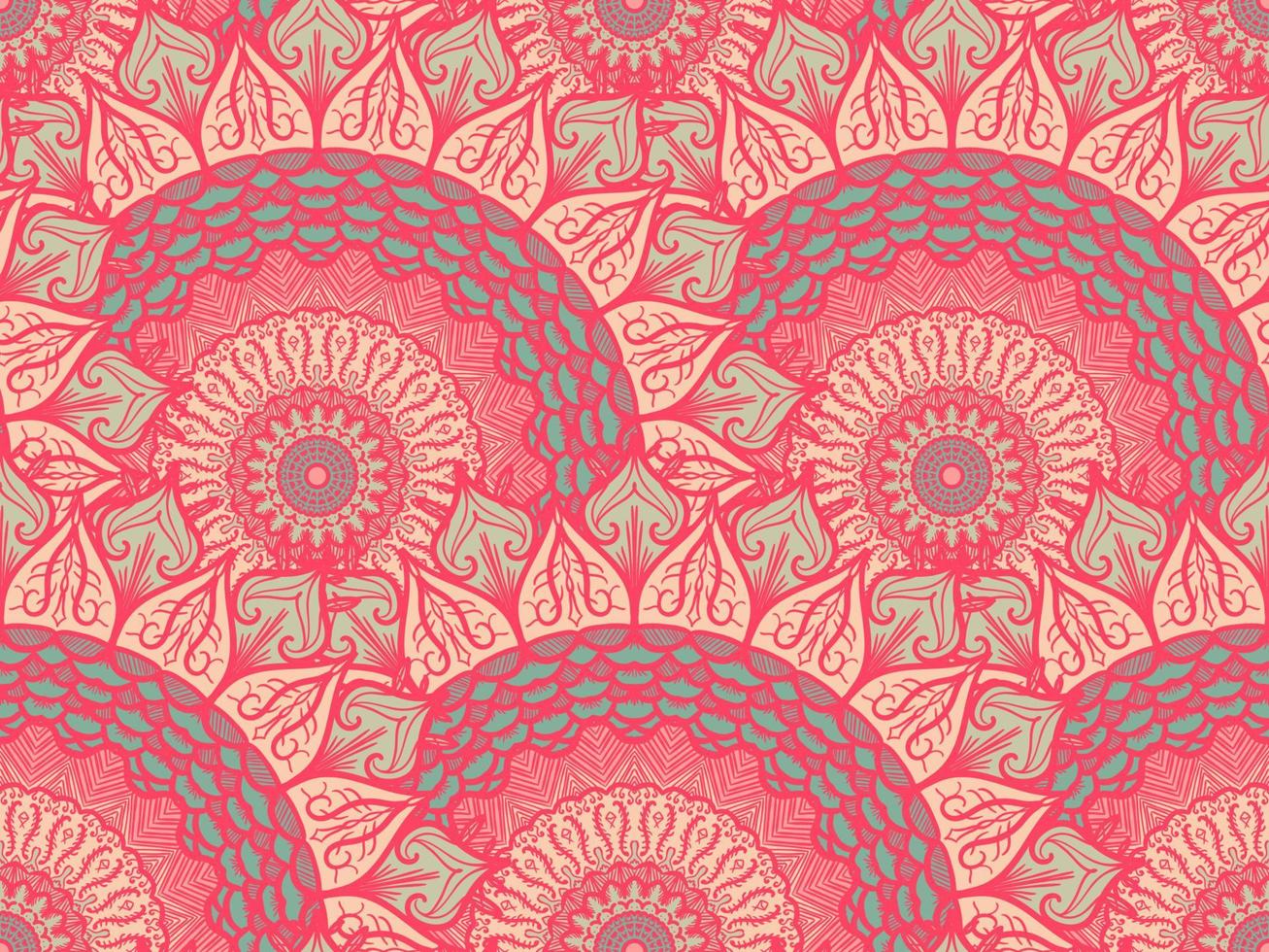 Mandala Seamless Pattern vector