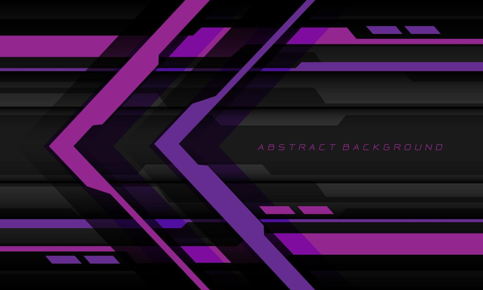 abstracto púrpura cyber flecha dirección diseño geométrico moderno tecnología futurista fondo vector