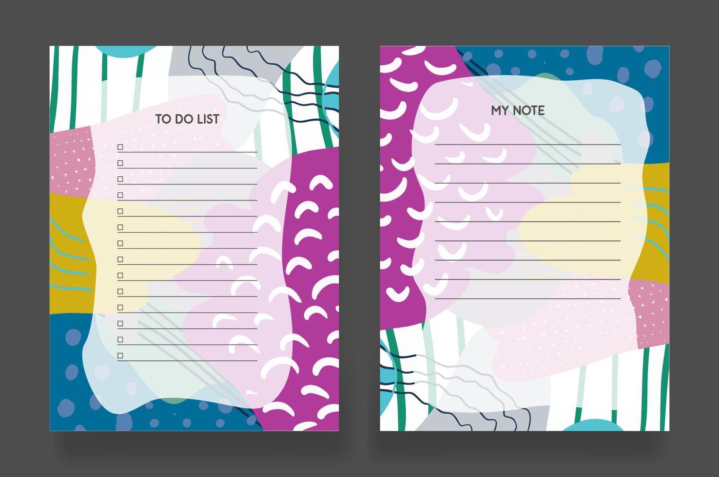 notebook template vector 16939733 Vector Art at Vecteezy