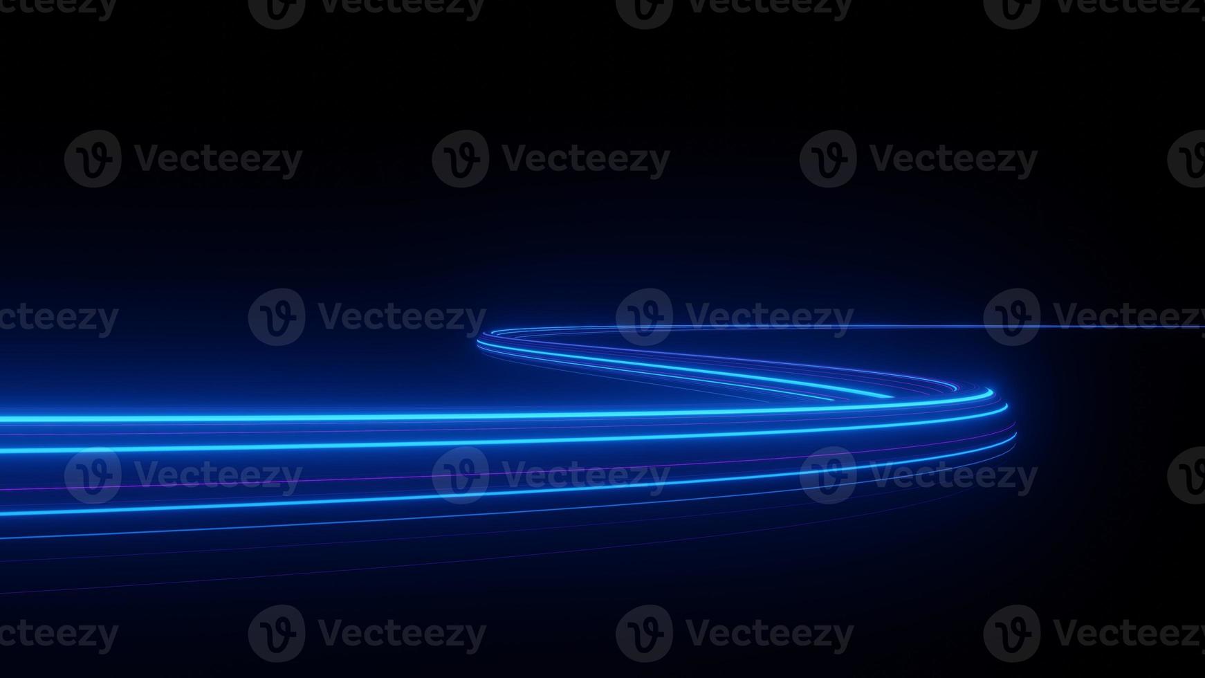 3d render motion line of speed and power or light trails. High-speed light with curve movement beam. 5G Technology fast and futuristic background. Abstract motion blur. photo