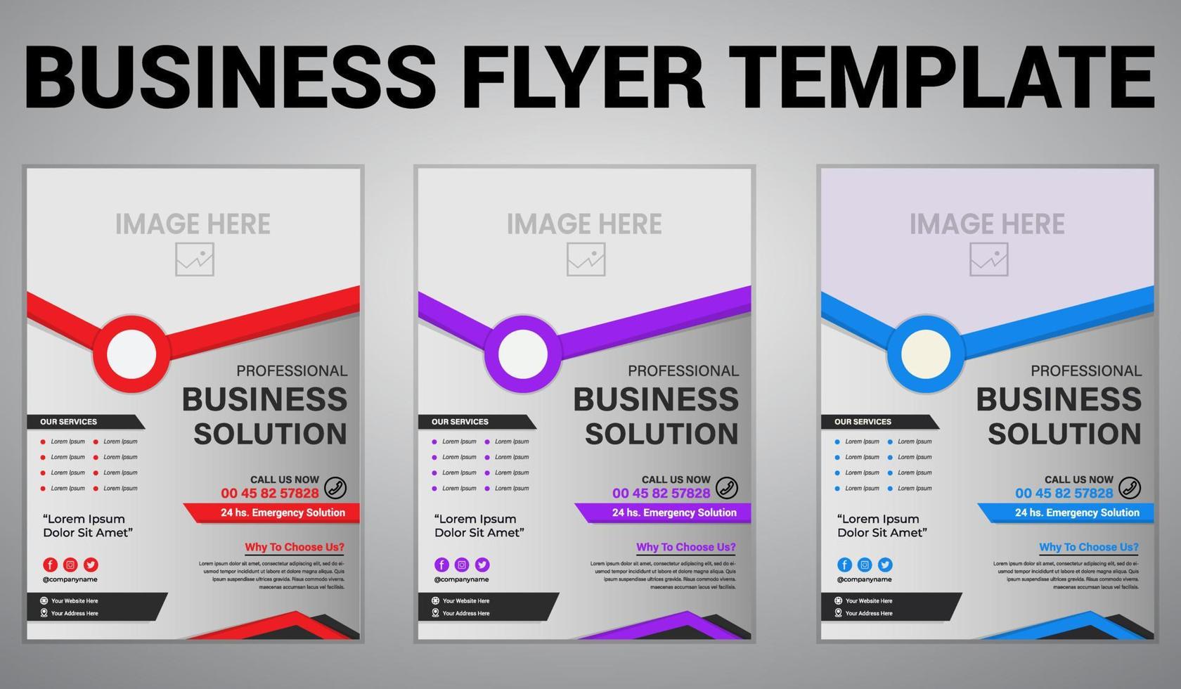 Business Flyer Template, Business brochure flyer design a4 template, poster flyer template, flyer set, corporate banners vector