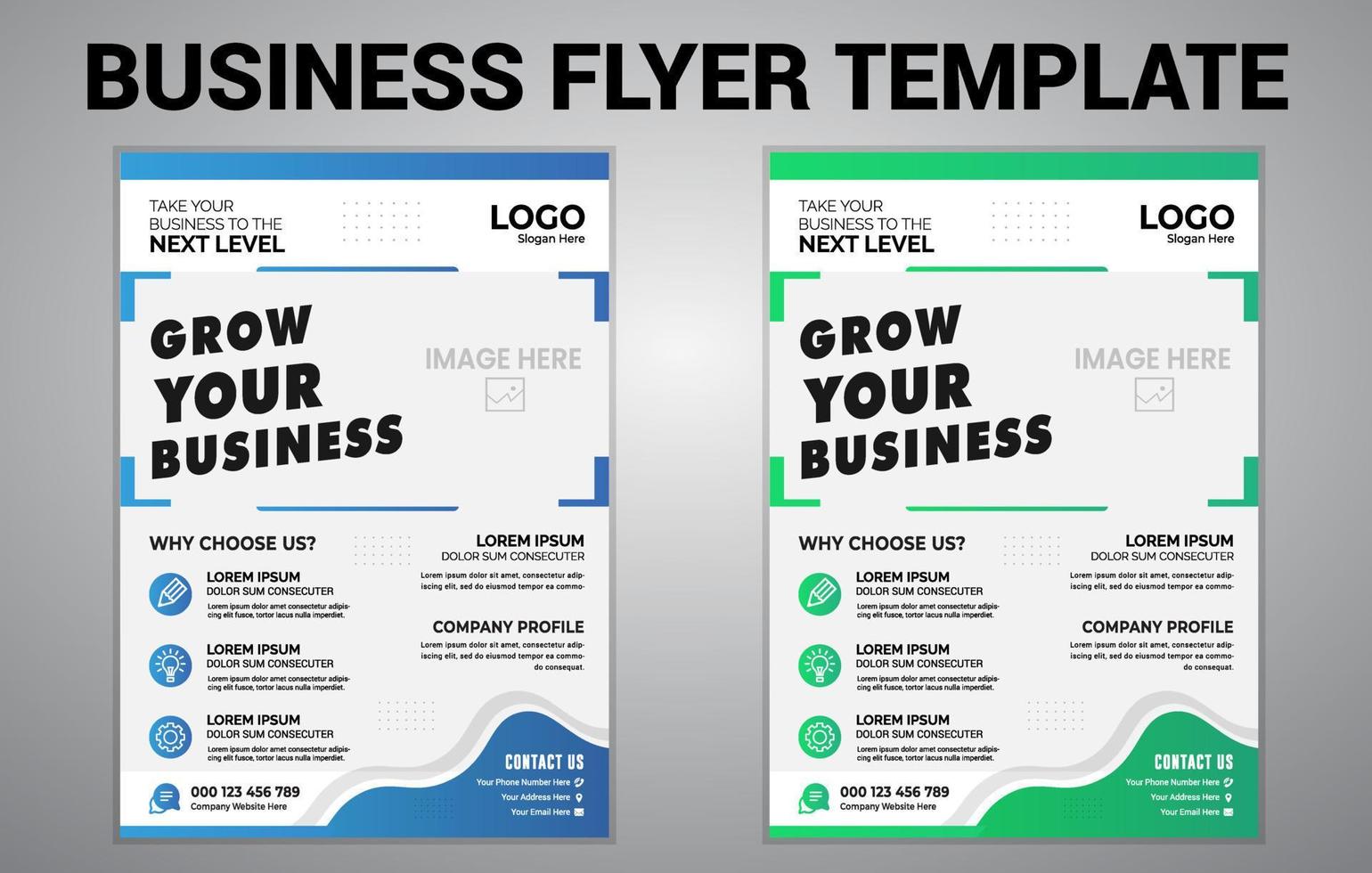 Business Flyer Template, Business brochure flyer design a4 template, poster flyer template, flyer set, corporate banners vector