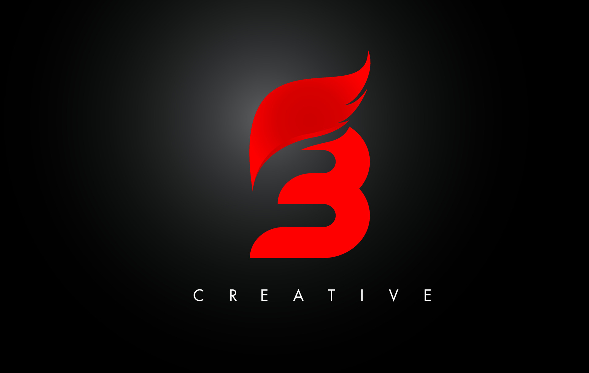 B Letter Wings Logo Design with Red Bird Fly Wing Icon. 16940334 Vector