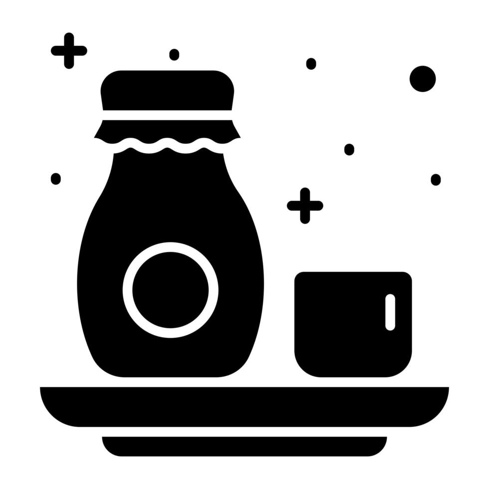 icono de diseño de vector de sake en estilo moderno y moderno