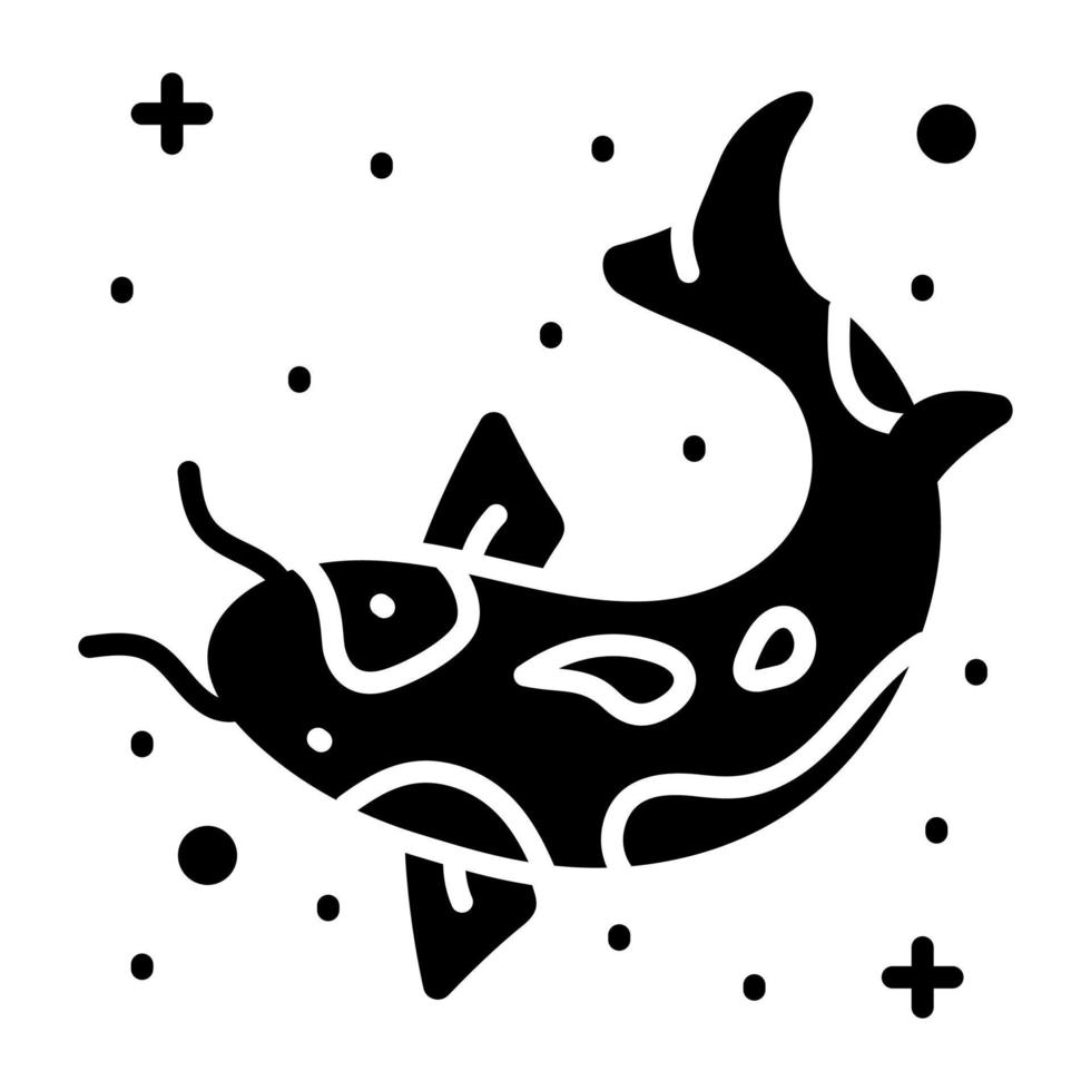 diseño de vector de pez carpa en estilo moderno
