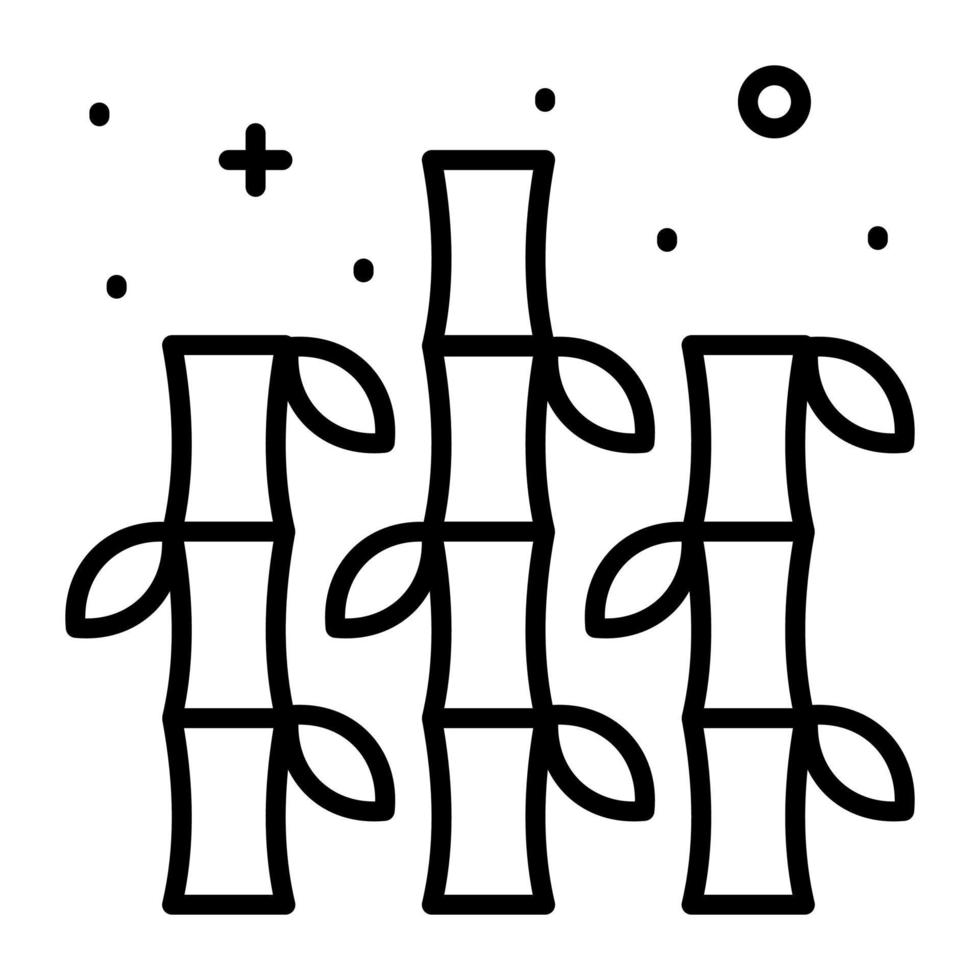 Bamboo sticks vector design in modern and trendy style, easy to use